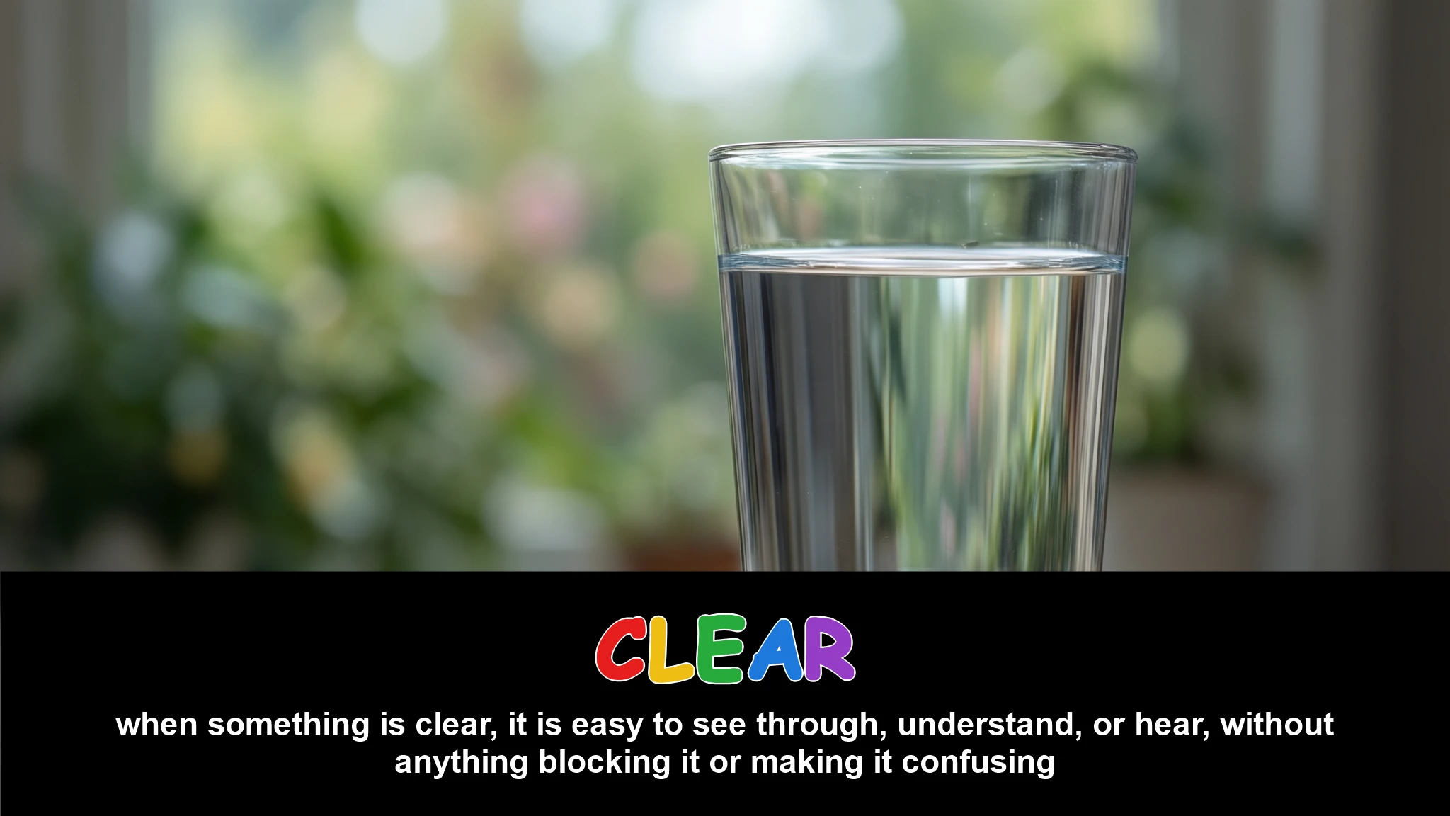 English Illustration for clear